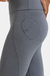 Zelocity All Day 3/4Th Yoga Leggings - Grey Pinstripe — thumbnail 5